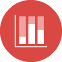 100% Stacked Bar Graph Icon 2